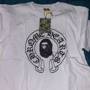 Bape x Chrome hearts tee